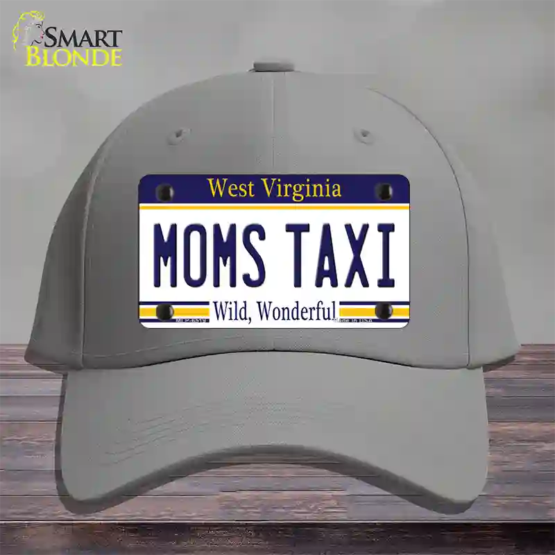 Moms Taxi West Virginia Novelty License Plate Hat Cotton / Gray