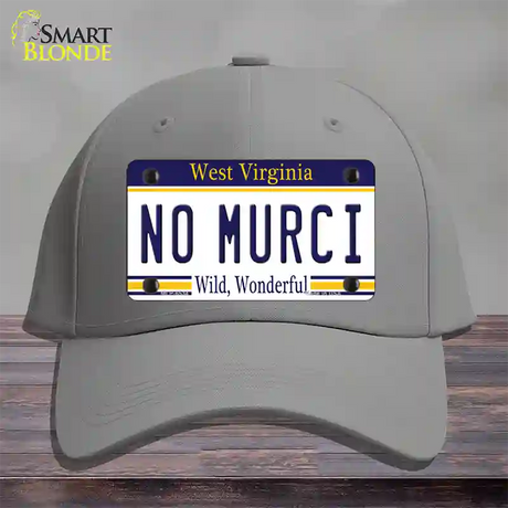 No Murci West Virginia Novelty License Plate Hat Cotton / Gray