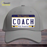 Coach West Virginia Novelty License Plate Hat Cotton / Gray