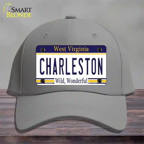 Charleston West Virginia Novelty License Plate Hat Cotton / Gray