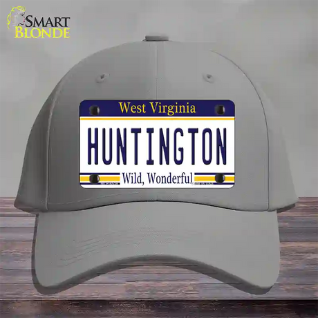 Huntington West Virginia Novelty License Plate Hat Cotton / Gray