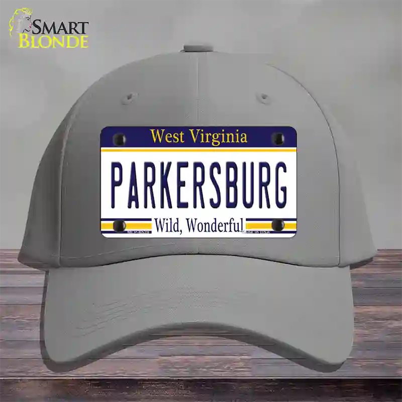 Parkersburg West Virginia Novelty License Plate Hat Cotton / Gray