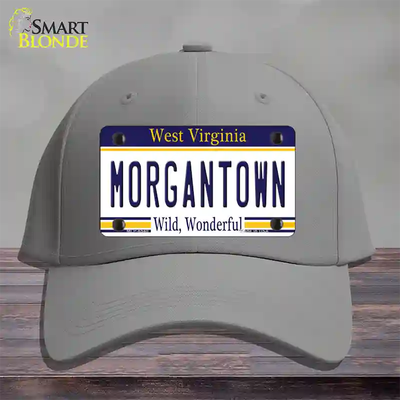 Morgantown West Virginia Novelty License Plate Hat Cotton / Gray