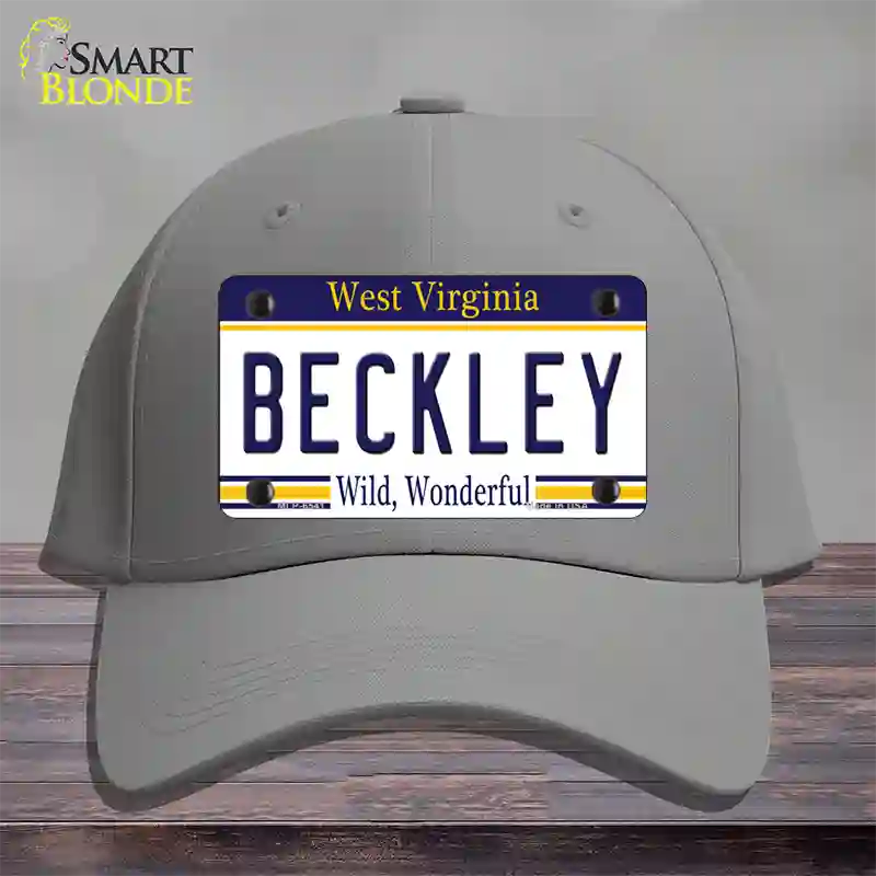 Beckley West Virginia Novelty License Plate Hat Cotton / Gray