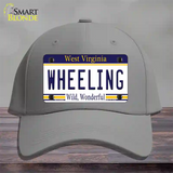 Wheeling West Virginia Novelty License Plate Hat Cotton / Gray