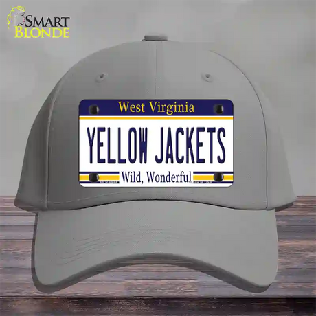 Yellow Jackets West Virginia Novelty License Plate Hat Cotton / Gray