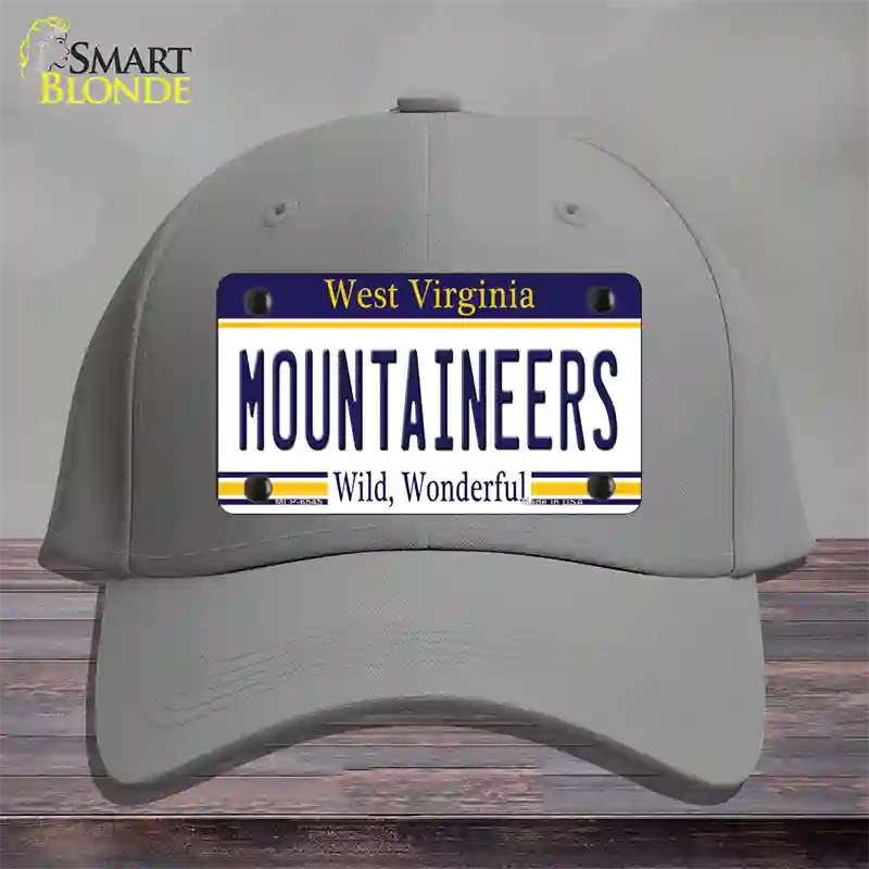 Mountaineers West Virginia Novelty License Plate Hat Cotton / Gray