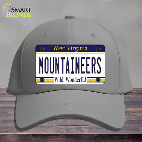 Mountaineers West Virginia Novelty License Plate Hat Cotton / Gray