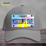 Mississippi State Novelty License Plate Hat Cotton / Gray