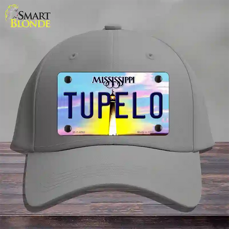 Tupelo Mississippi Novelty License Plate Hat Cotton / Gray