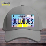 Bulldogs Mississippi Novelty License Plate Hat Cotton / Gray