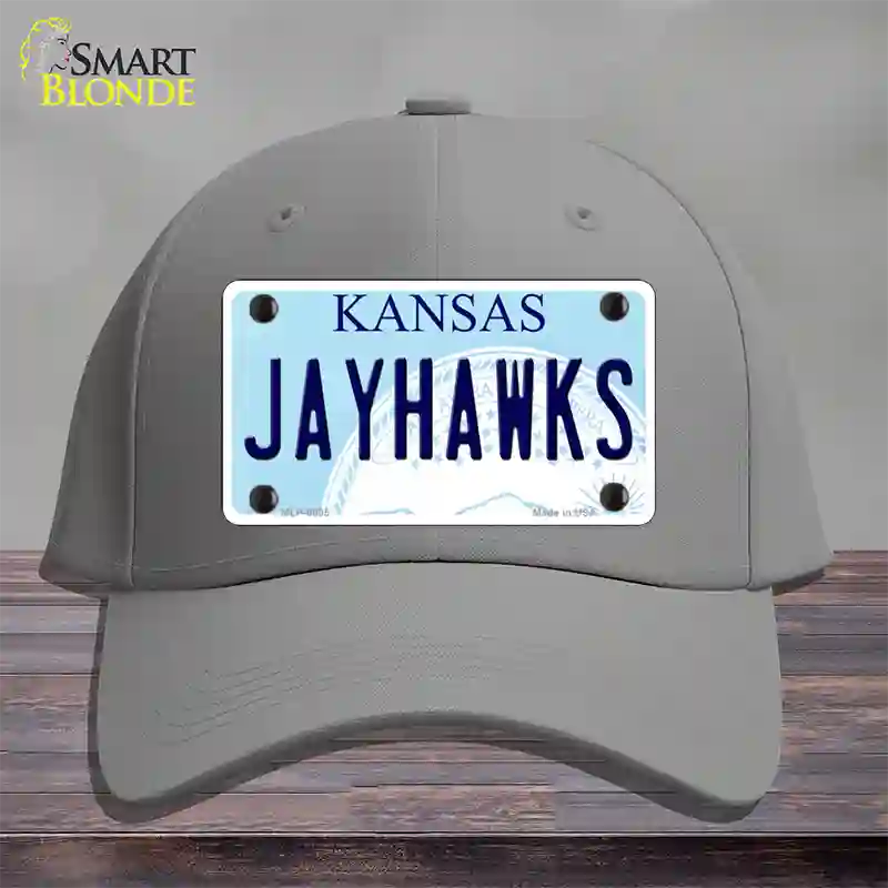 Jayhawks Kansas Novelty License Plate Hat Cotton / Gray