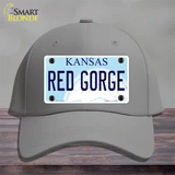 Red Gorge Kansas Novelty License Plate Hat Cotton / Gray