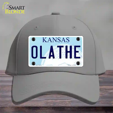 Olathe Kansas Novelty License Plate Hat Cotton / Gray