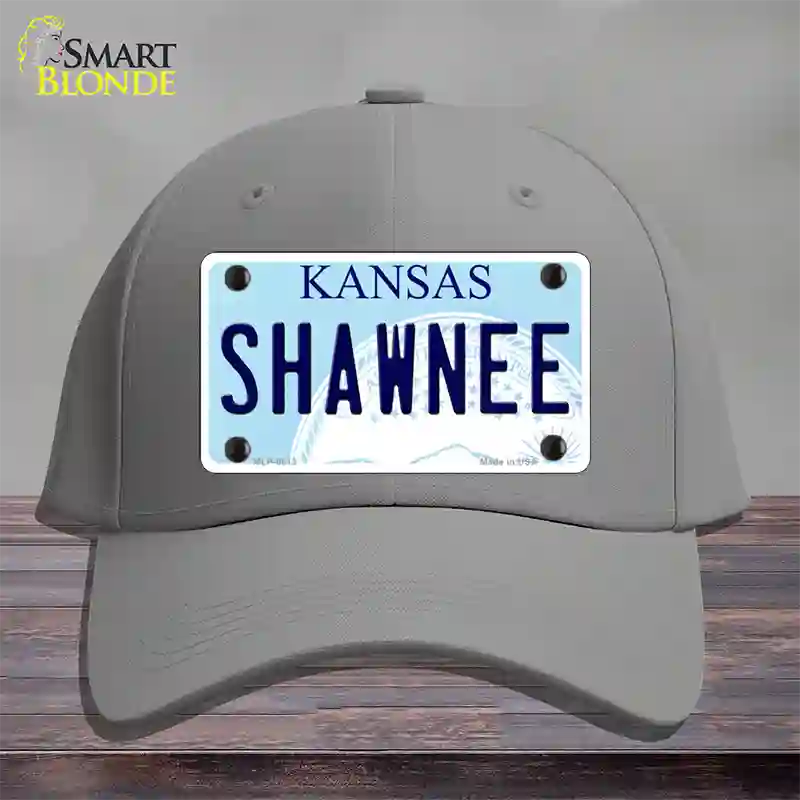 Shawnee Kansas Novelty License Plate Hat Cotton / Gray