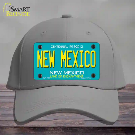 New Mexico Novelty License Plate Hat Cotton / Gray