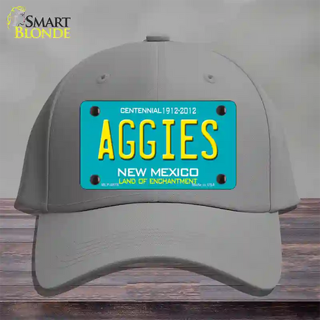 Aggies New Mexico Novelty License Plate Hat Cotton / Gray