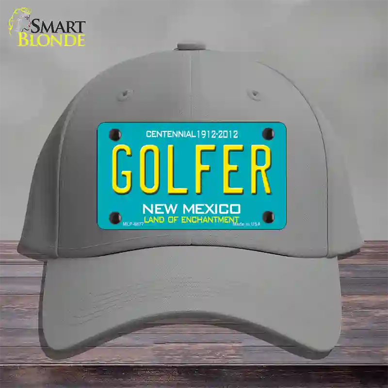 Golfer New Mexico Novelty License Plate Hat Cotton / Gray