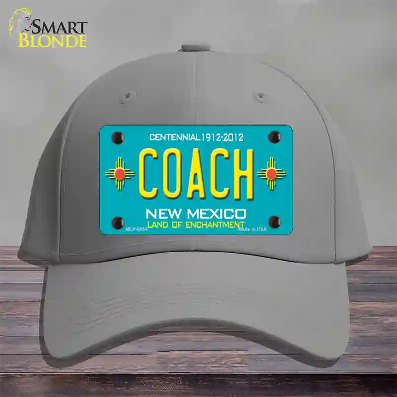 Coach New Mexico Novelty License Plate Hat Cotton / Gray