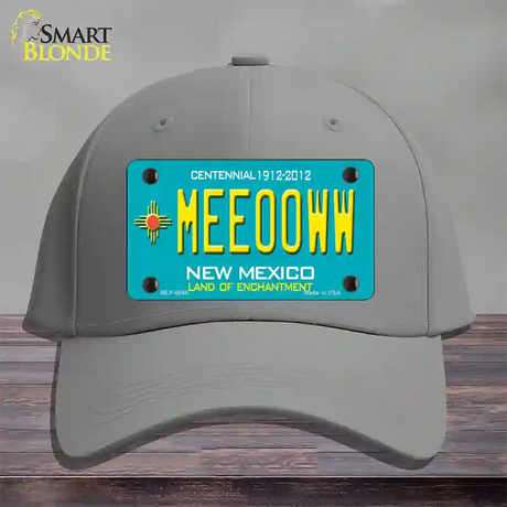 Meeooww New Mexico Novelty License Plate Hat Cotton / Gray