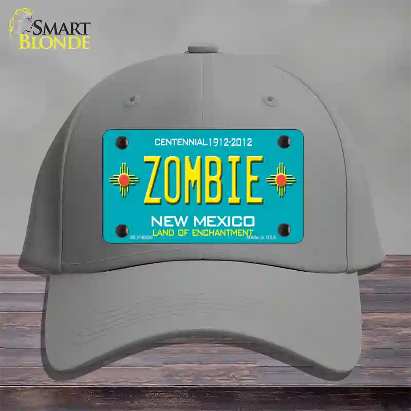 Zombie New Mexico Novelty License Plate Hat Cotton / Gray