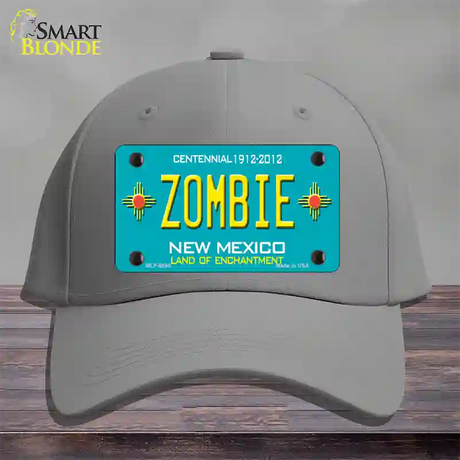 Zombie New Mexico Novelty License Plate Hat Cotton / Gray