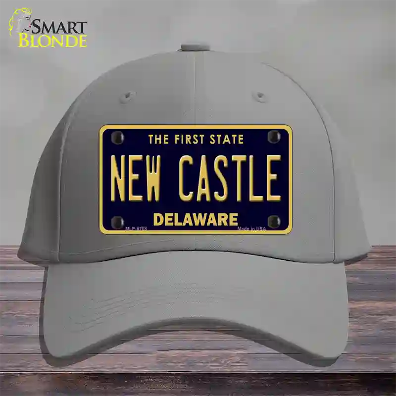 New Castle Delaware Novelty License Plate Hat Cotton / Gray