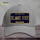 Delaware River Delaware Novelty License Plate Hat Cotton / Gray