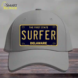 Surfer Delaware Novelty License Plate Hat Cotton / Gray