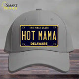 Hot Mama Delaware Novelty License Plate Hat Cotton / Gray