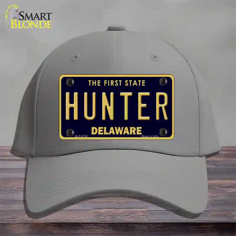 Hunter Delaware Novelty License Plate Hat Cotton / Gray