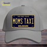 Moms Taxi Delaware Novelty License Plate Hat Cotton / Gray