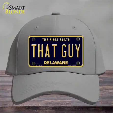 That Guy Delaware Novelty License Plate Hat Cotton / Gray