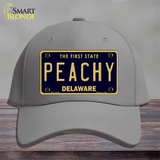 Peachy Delaware Novelty License Plate Hat Cotton / Gray