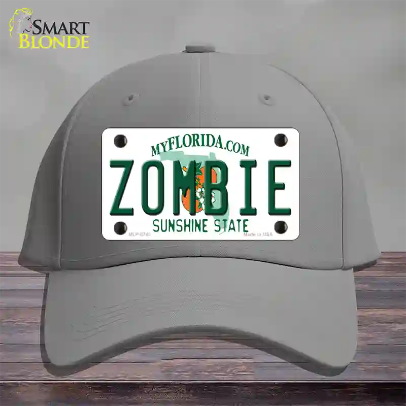 Zombie Florida Novelty License Plate Hat Cotton / Gray