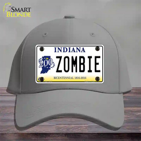 Zombie Indiana Novelty License Plate Hat Cotton / Gray