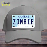 Zombie Kansas Novelty License Plate Hat Cotton / Gray