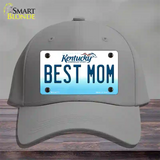 Best Mom Kentucky Novelty License Plate Hat Cotton / Gray