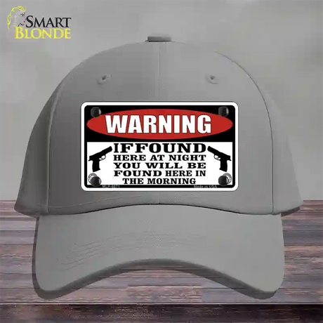 Warning If Found Novelty License Plate Hat Cotton / Gray