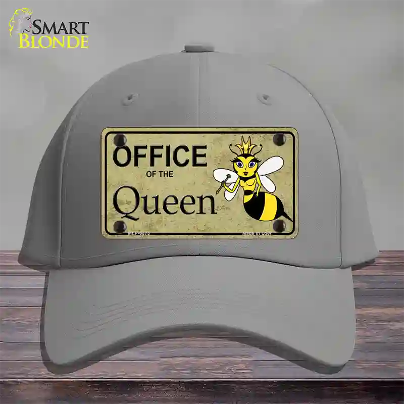 Office Of Queen Bee Novelty License Plate Hat Cotton / Gray