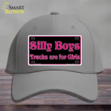 Silly Boys Trucks For Girls Novelty License Plate Hat Cotton / Gray