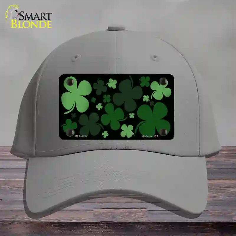 Clovers Novelty License Plate Hat Cotton / Gray