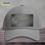 Gray Oil Rubbed Solid Novelty License Plate Hat Cotton / Gray