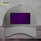 Purple Oil Rubbed Solid Novelty License Plate Hat Cotton / Gray