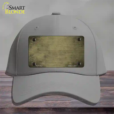 Gold Oil Rubbed Solid Novelty License Plate Hat Cotton / Gray