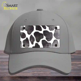 Black White Giraffe Oil Rubbed Novelty License Plate Hat Cotton / Gray