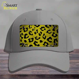 Yellow Black Cheetah Oil Rubbed Novelty License Plate Hat Cotton / Gray