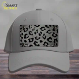 Gray Black Cheetah Oil Rubbed Novelty License Plate Hat Cotton / Gray