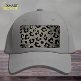 Tan Black Cheetah Oil Rubbed Novelty License Plate Hat Cotton / Gray