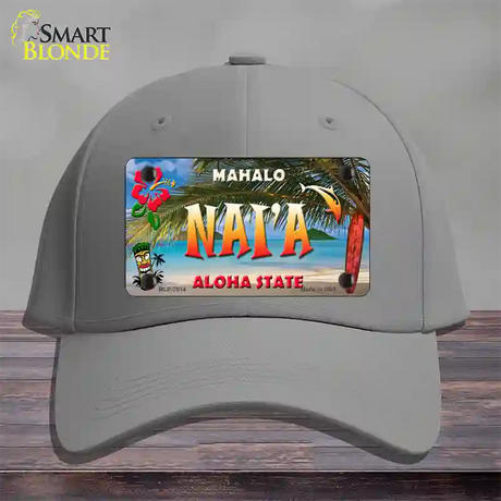 Naia Hawaii State Novelty License Plate Hat Cotton / Gray